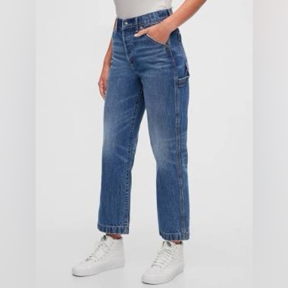 GAP Women's High Rise Carpenter Jeans sz31s EUC